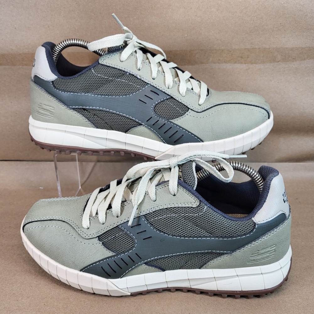 Skechers Mens Size 9 Relaxed Fit Sport Floater 51852 Green Running Cleats Shoes